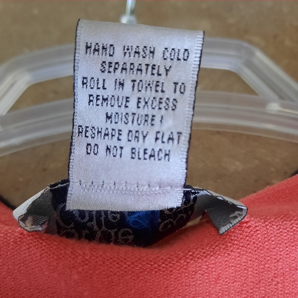 Style & Co Silk Blend Cardigan Med with Tank Top Small,  Set Coral Blue - Picture 12 of 12